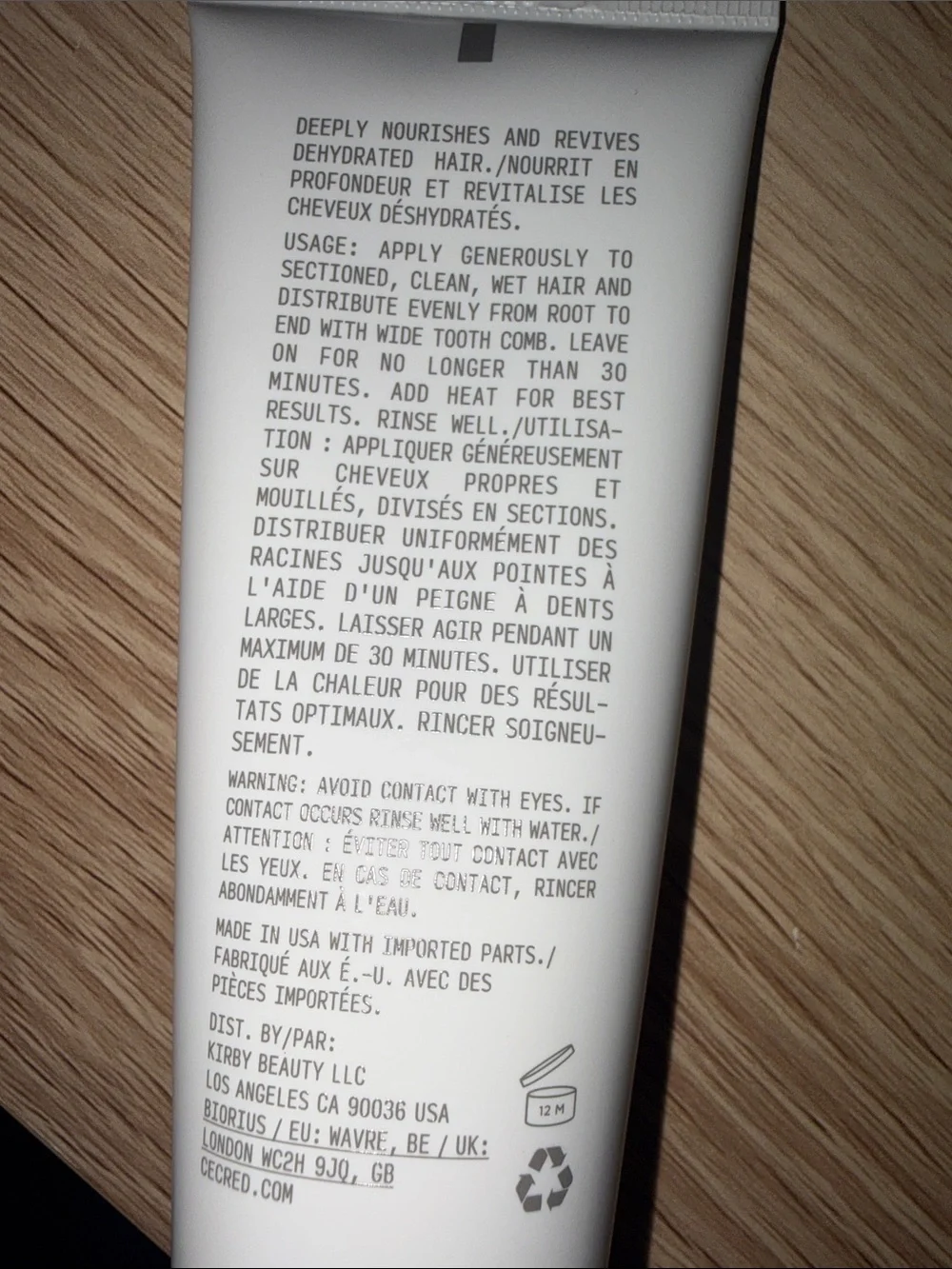 Cécred Moisturizing Deep Conditioner - White Tube